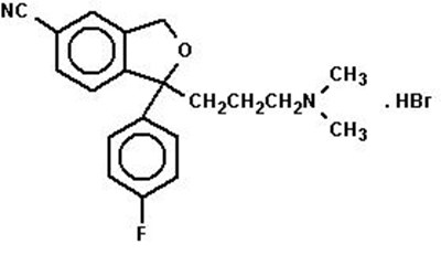 Image Of Citalopram Hydrobromide Chemical Structure (Citalopram Hydrobromide Chemical Structure)